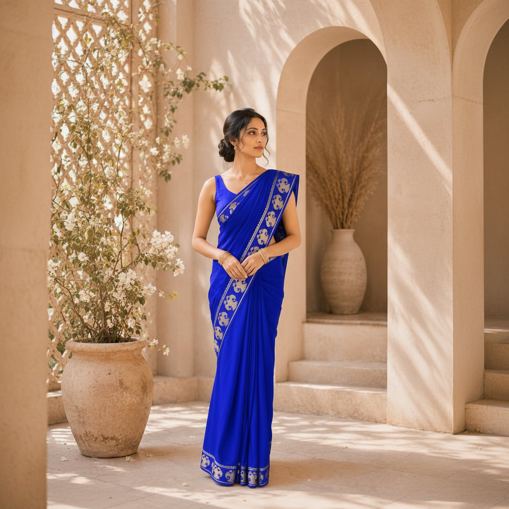 Mysore semi crepe silk Ganda Berunda