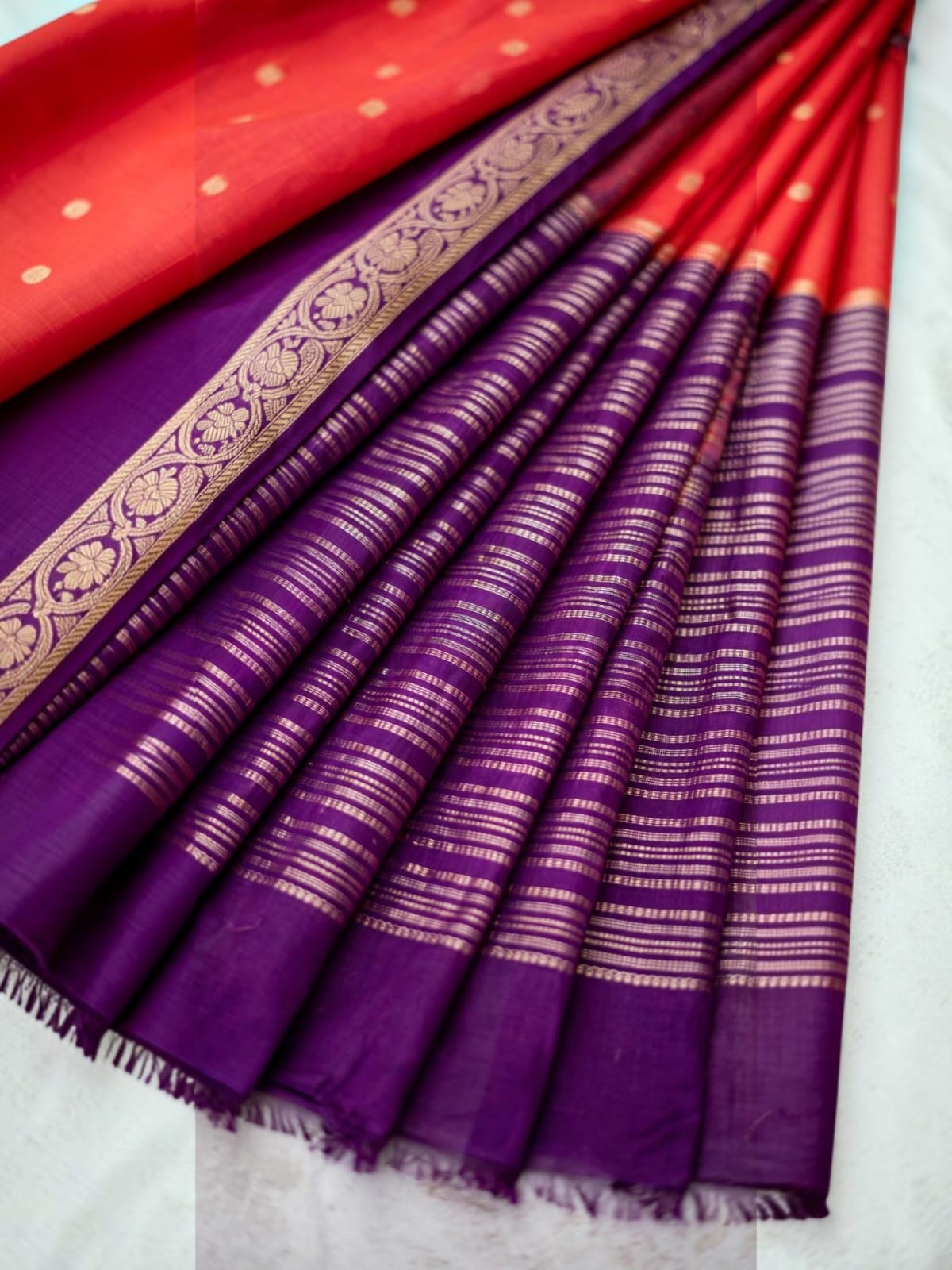 Mysore Semi Crepe silk Anushree Saree