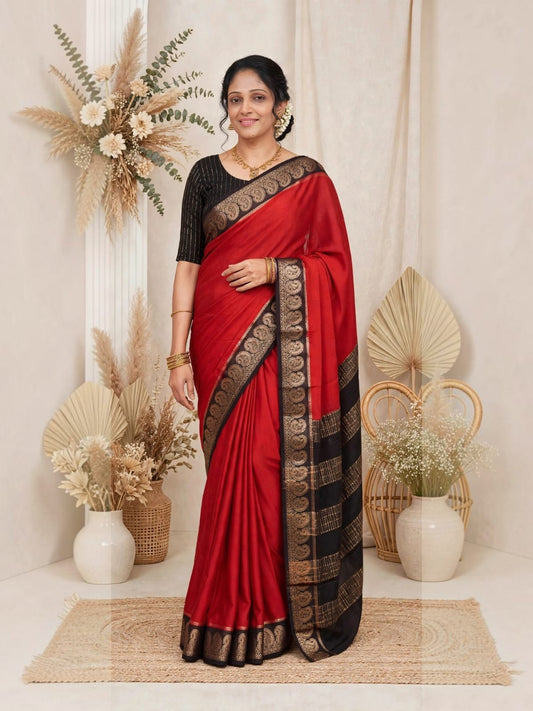 Mysore Semi Crepe Silk  Mango design