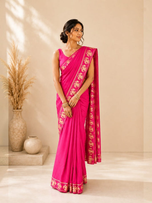Mysore semi crepe silk Ganda Berunda
