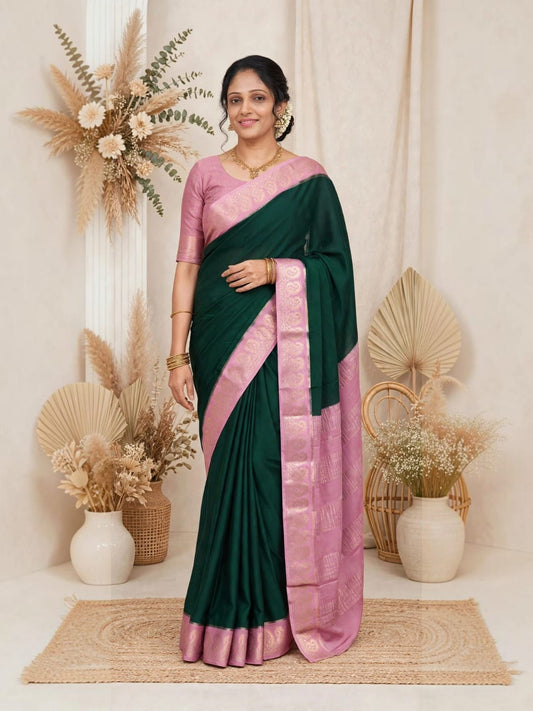Mysore Semi Crepe Silk  Mango design