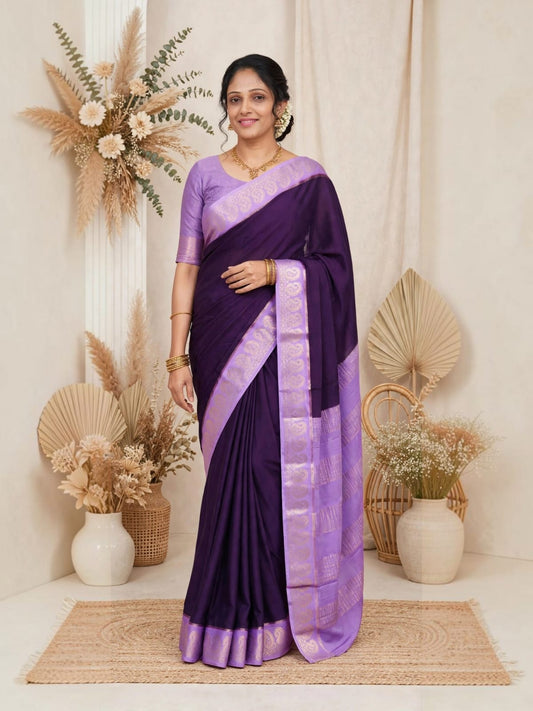 Mysore Semi Crepe Silk  Mango design
