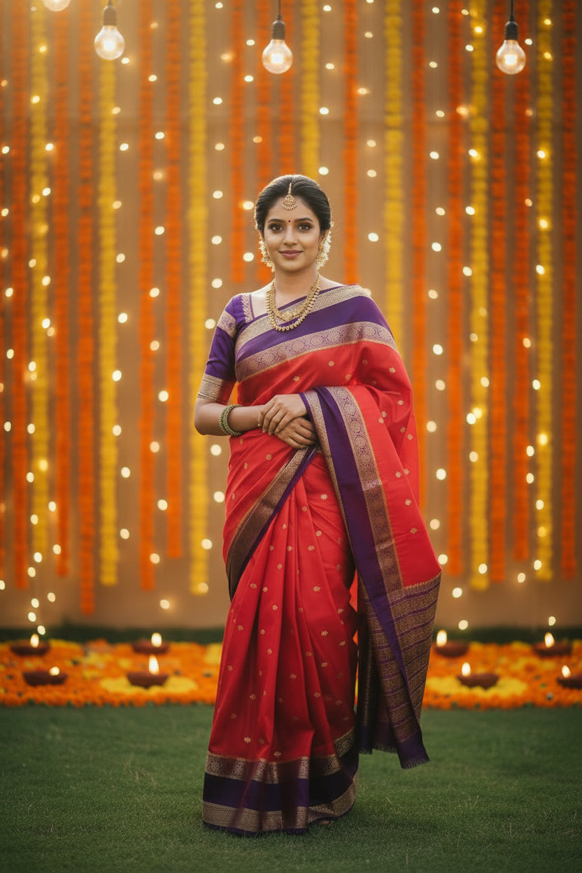 Mysore Semi Crepe silk Anushree Saree
