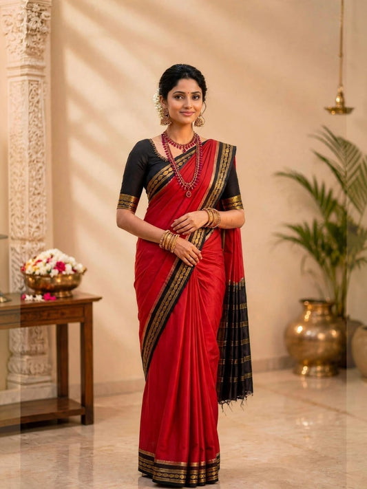 Rashmika Mandanna  Mysore crepe silk saree