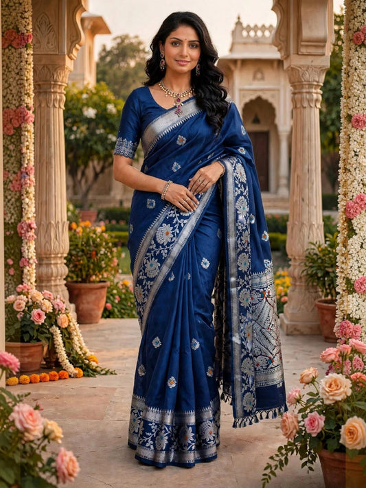 Viscose Mango Silk Saree